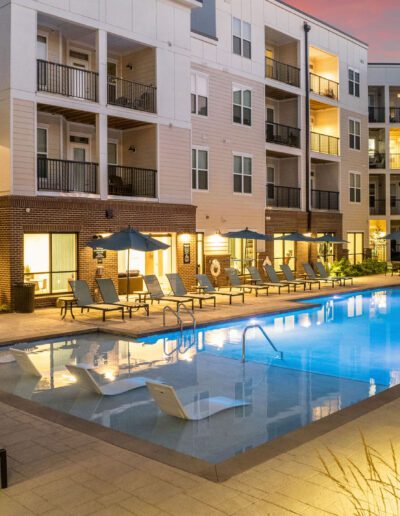 Swimming Pool With Chairs